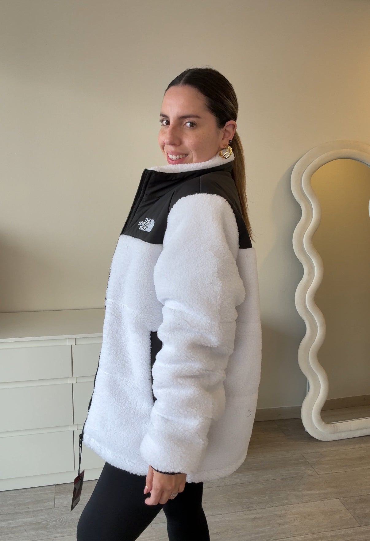 Parka TEDDY blanca TNF