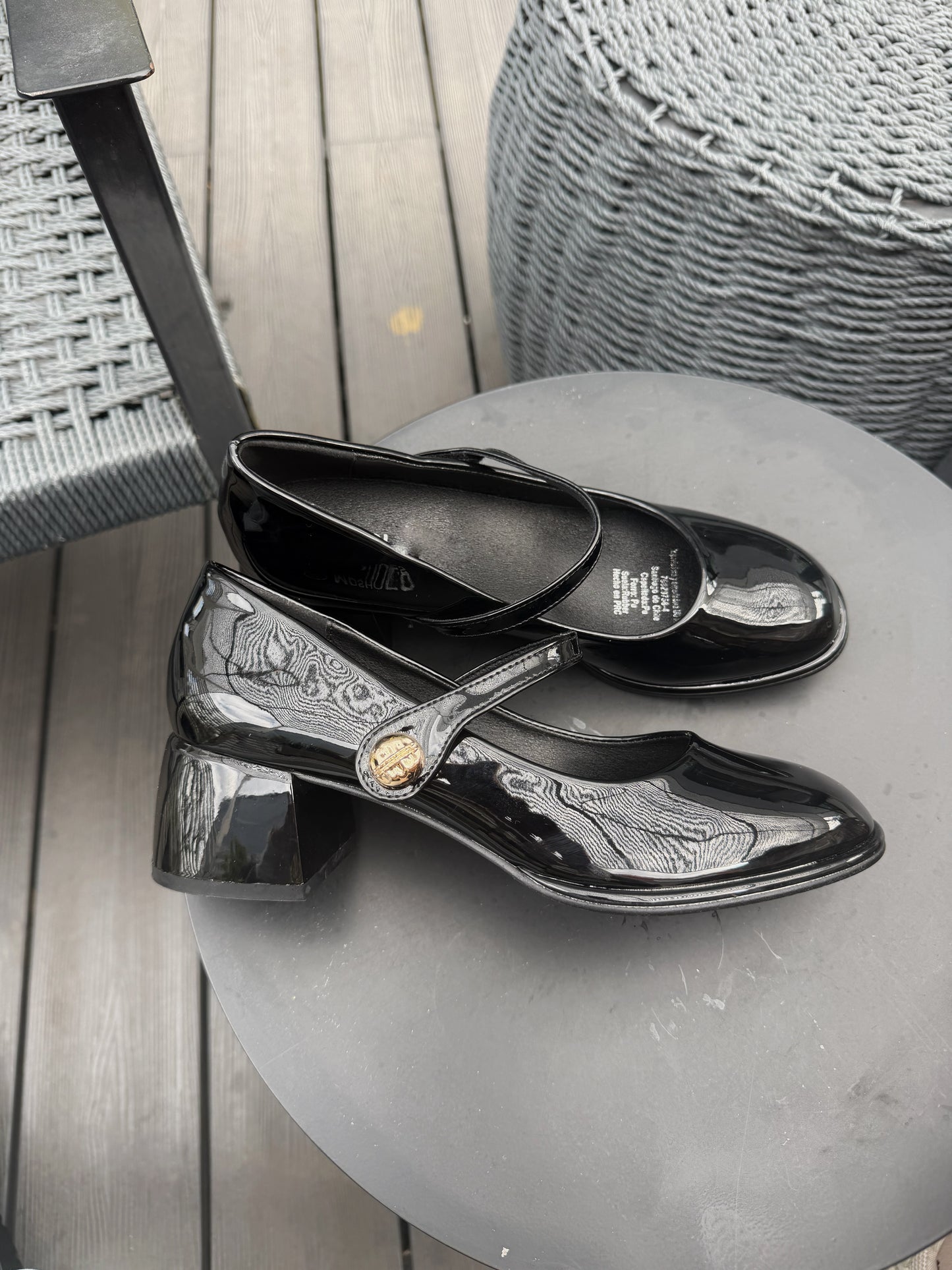 Mocasines broche 5x03 - Negro
