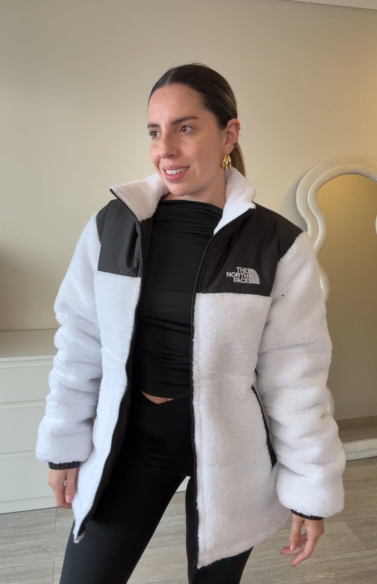 Parka TEDDY blanca TNF