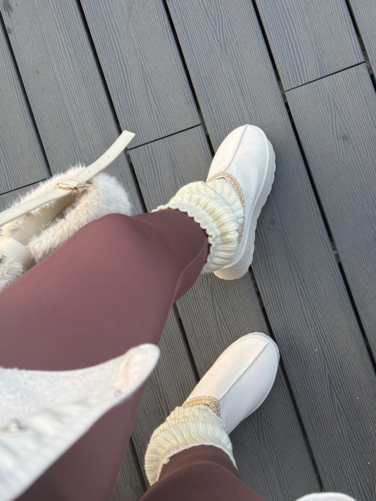 Pantu corta Beige