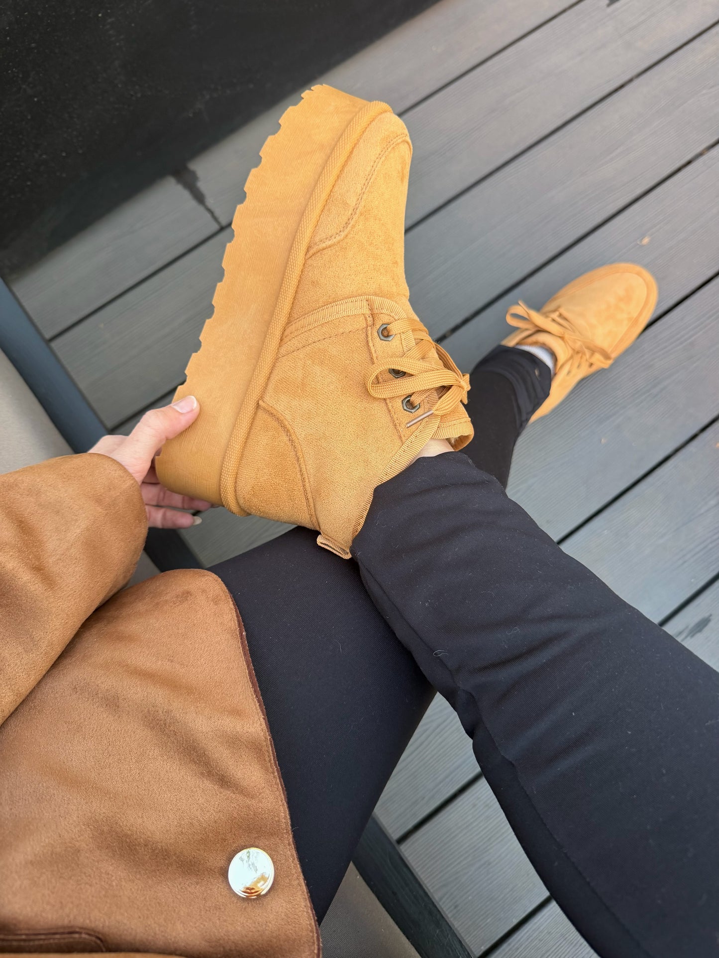 Botas estilo pantu V38- Camel
