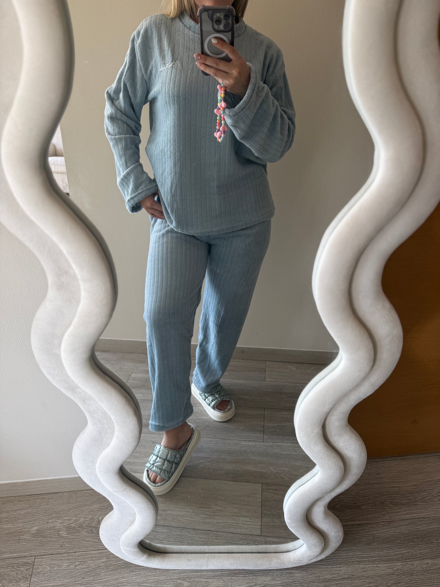 Pijama de polar Azul