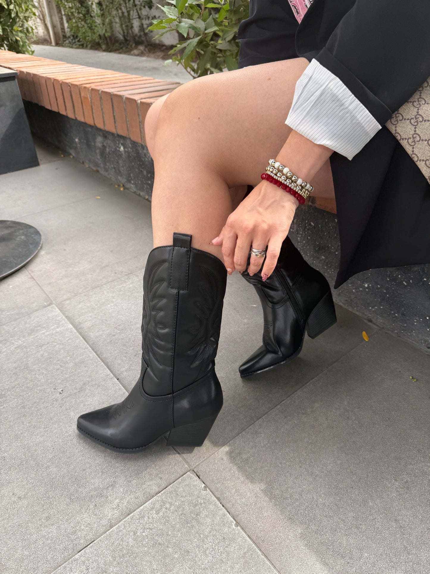 Botas texanas negras