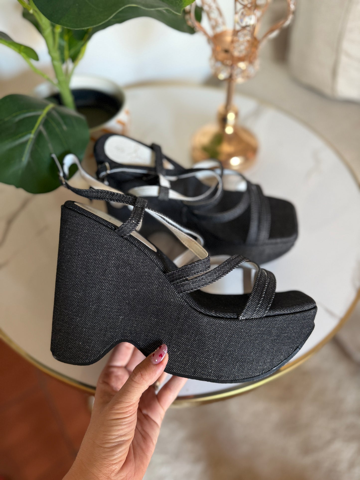Sandalias de mujer- Negro