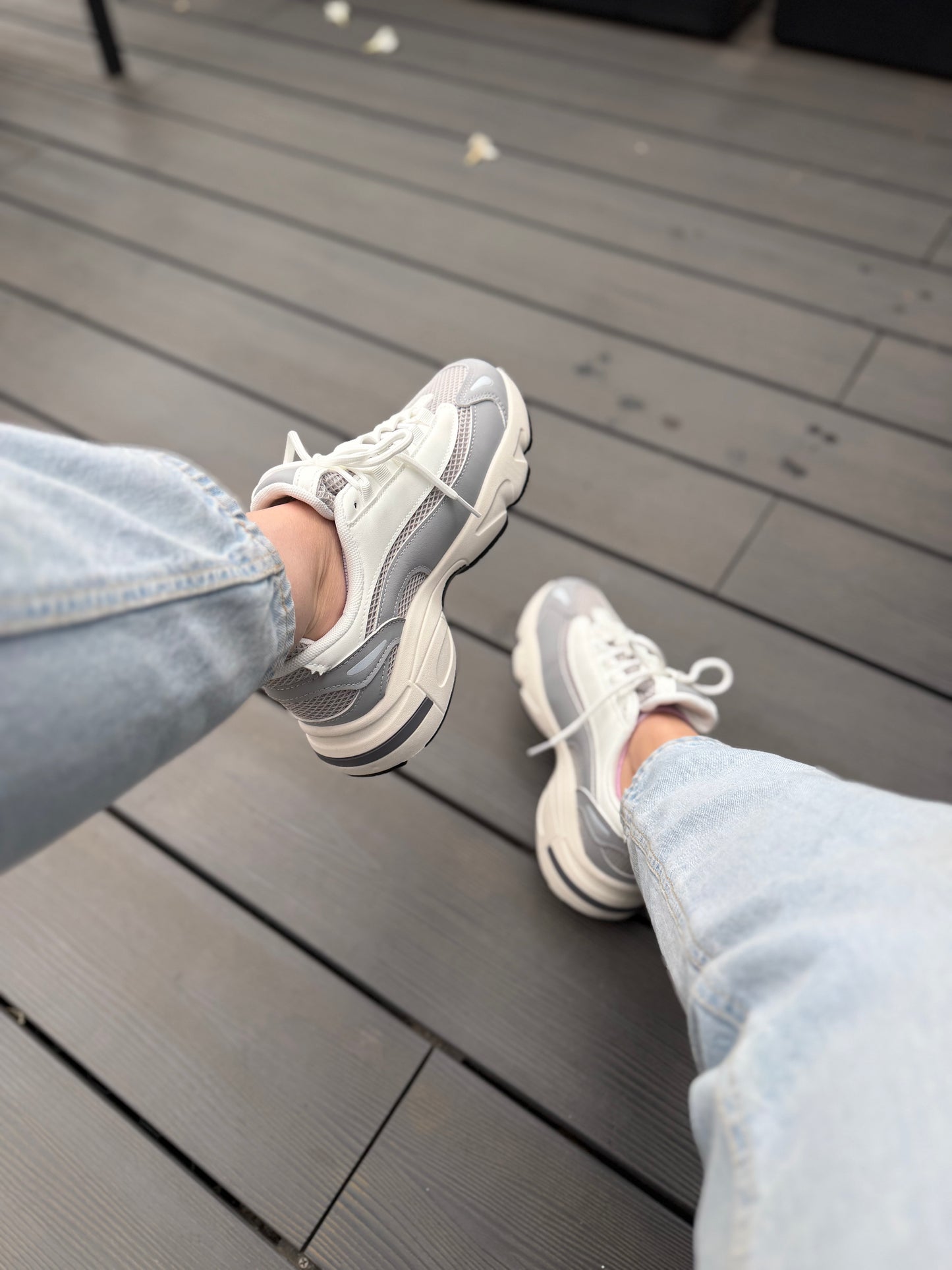 Zapatillas Estilo new balance- Gris