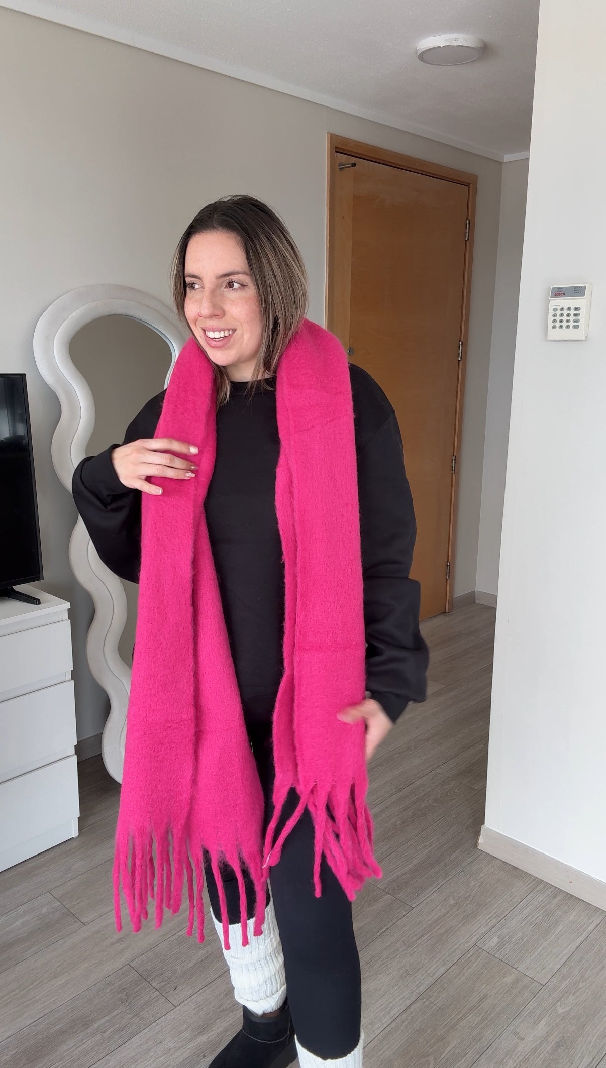 MAXI Bufanda fucsia