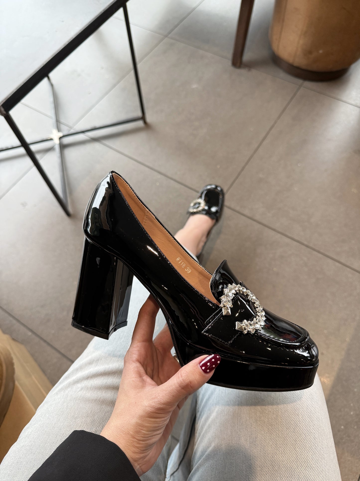 Mocasines negros - W118