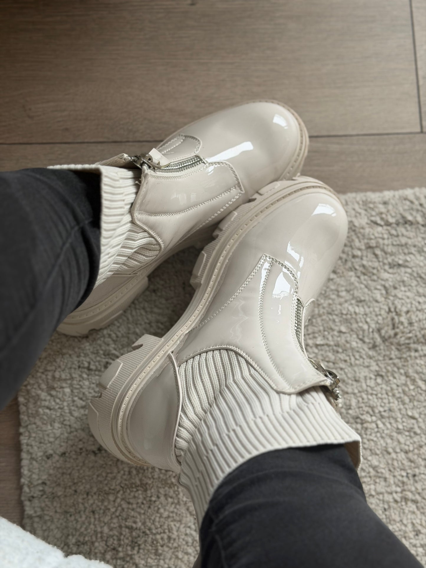Botines beige