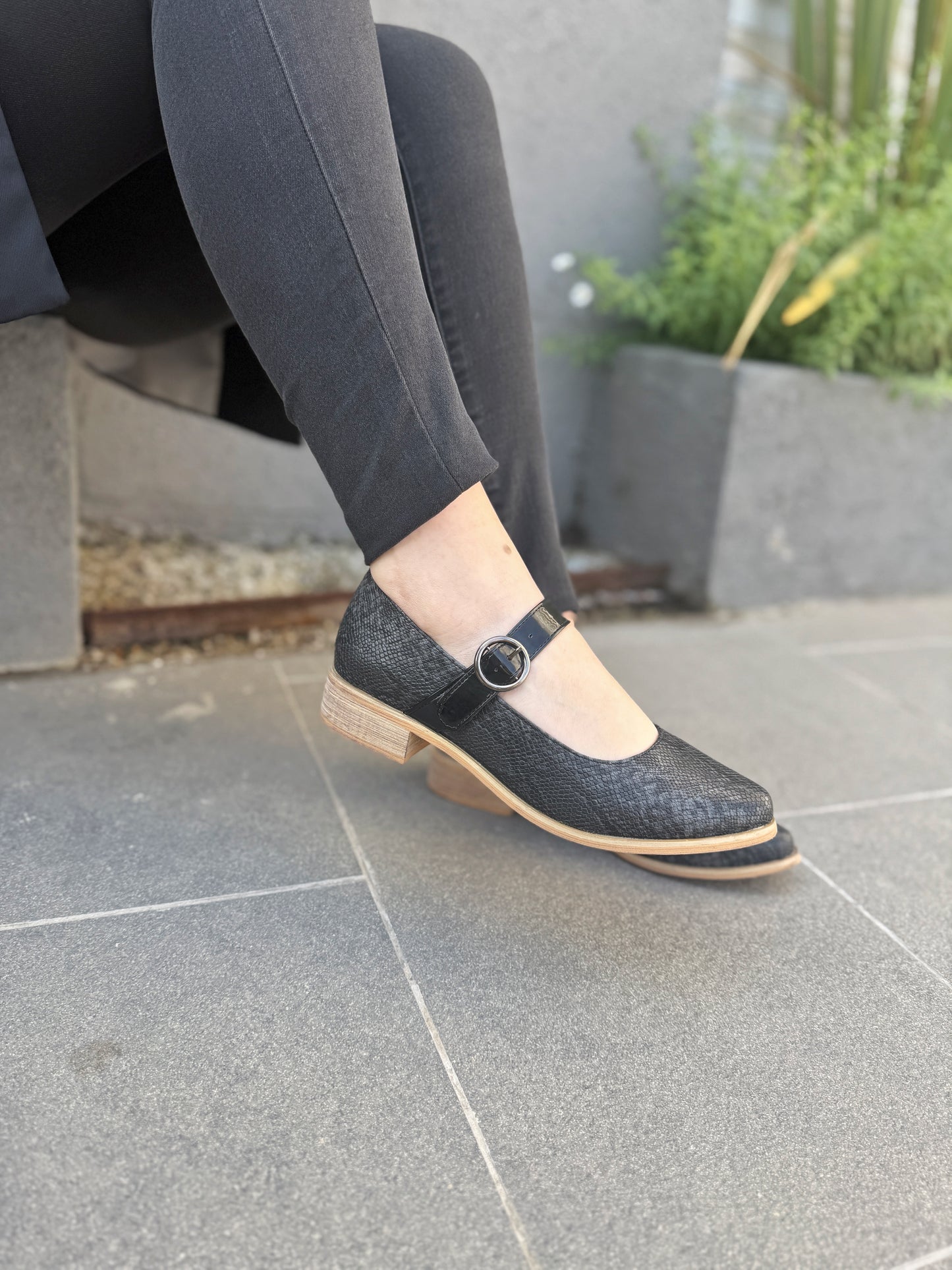 Mocasines negros 24-1