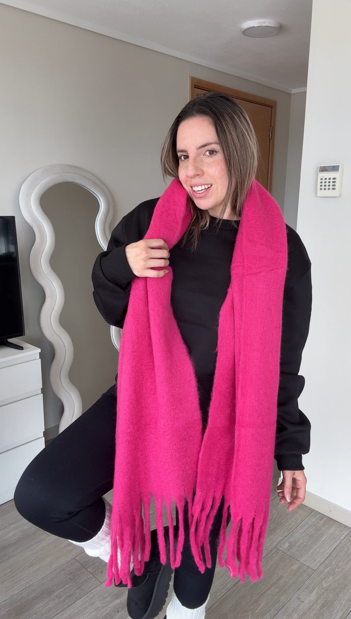 MAXI Bufanda fucsia
