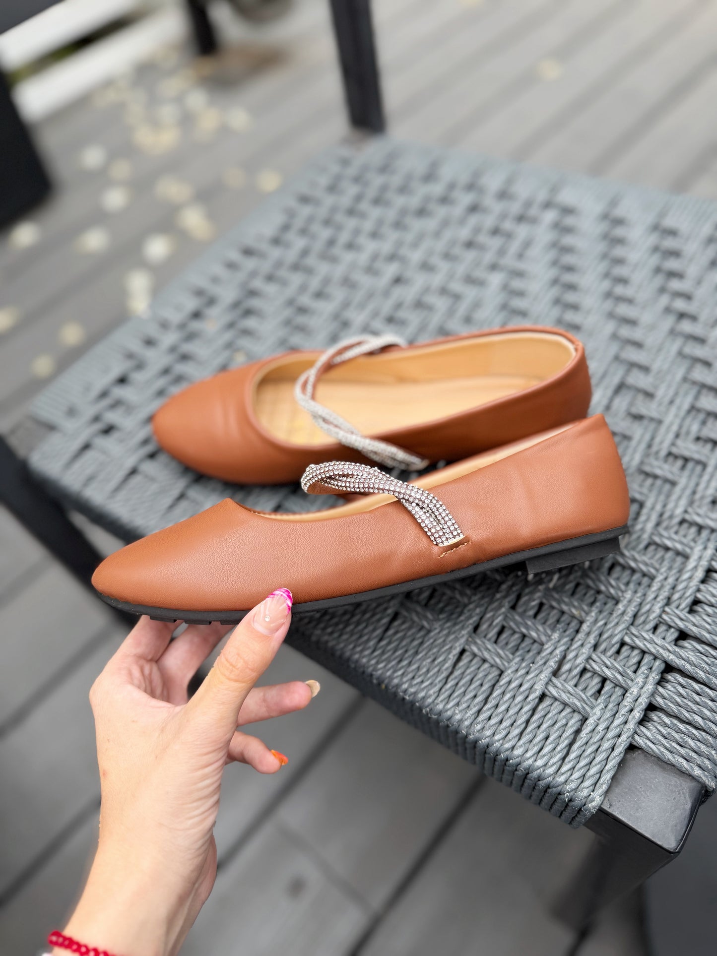 BALLERINAS brillo - Café