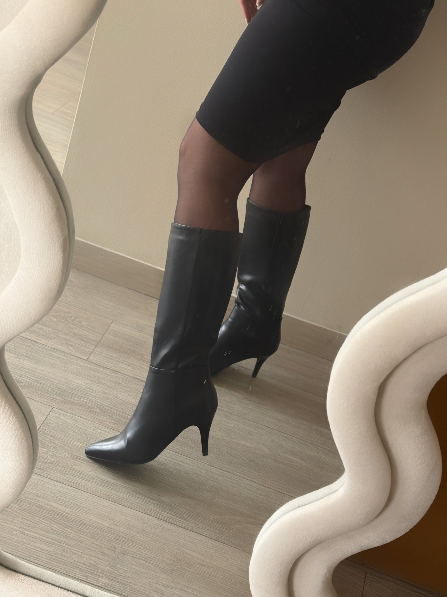 Botas negras taco 4 cm