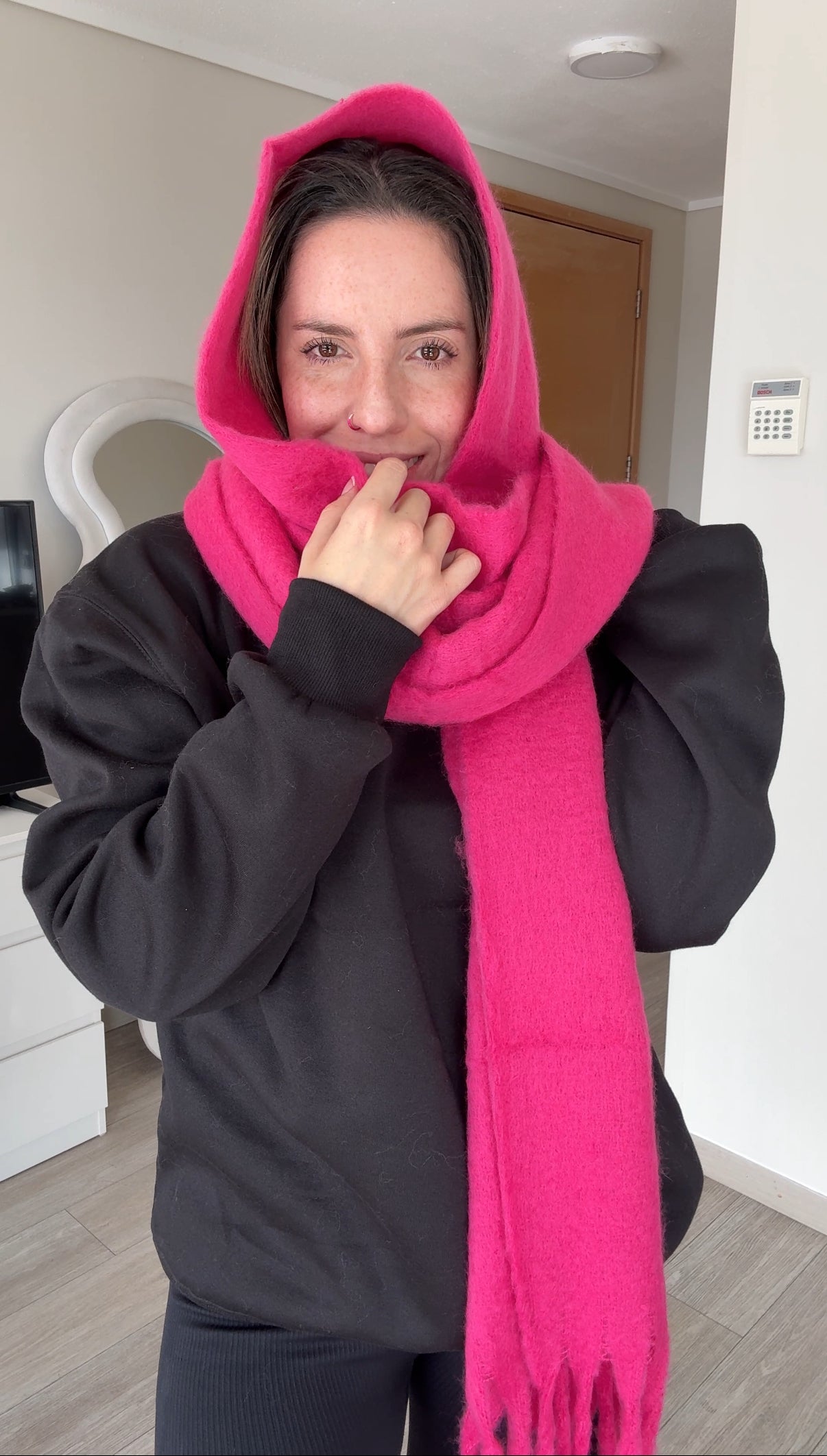 MAXI Bufanda fucsia