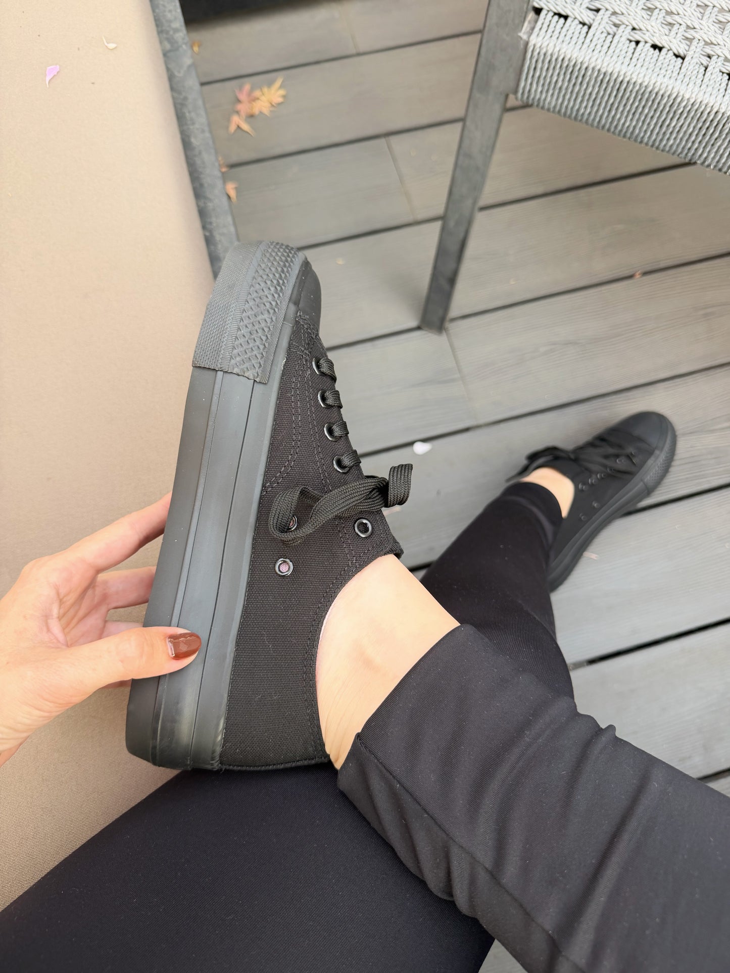 Zapatillas Lona all black - 2J04-1a