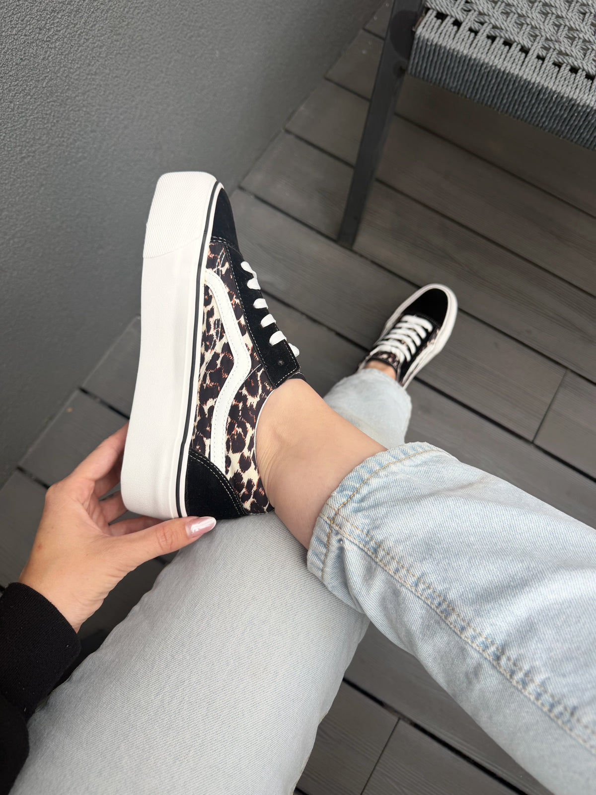 Zapatilla estilo Vans ZPT52A - Leopardo