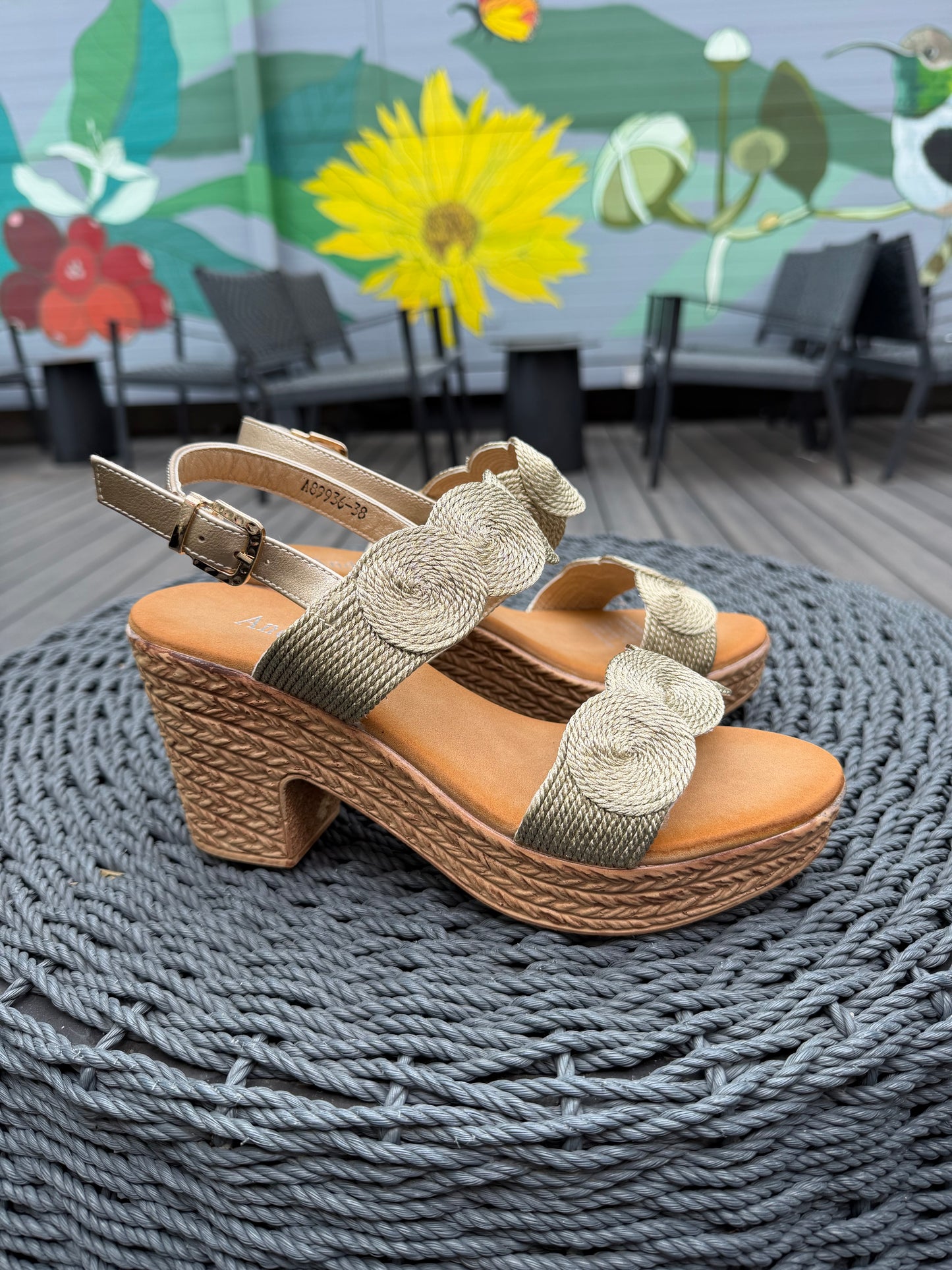 Sandalia A89936 - Dorado