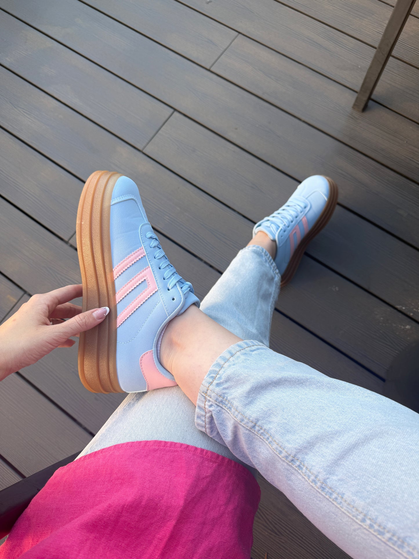 Zapatillas Samba Celeste
