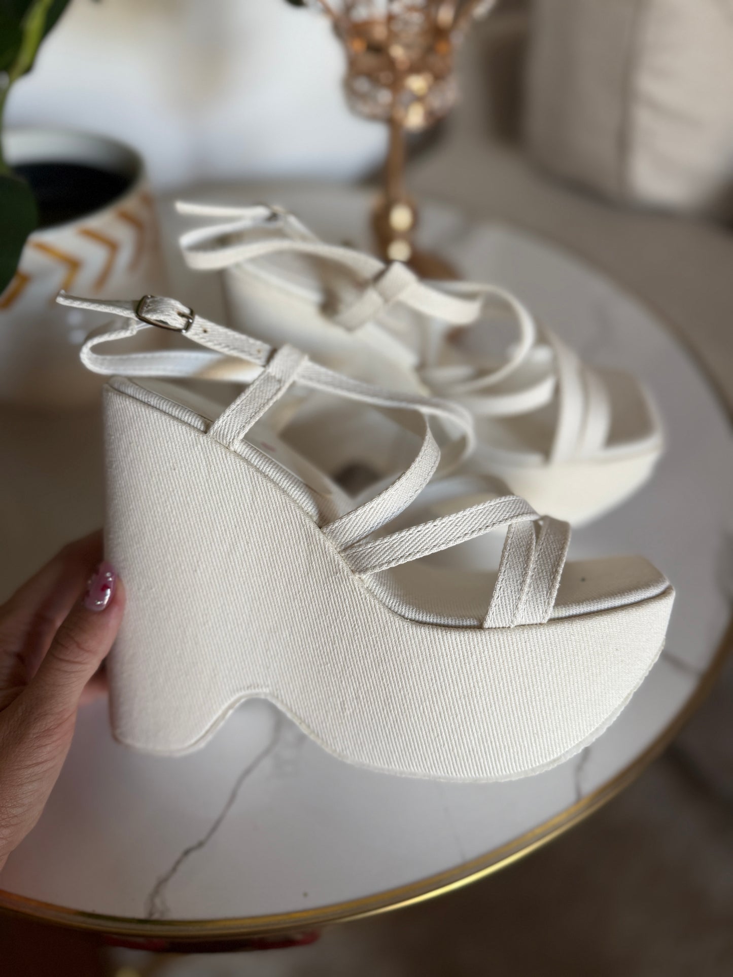 Sandalias de mujer- Blanco