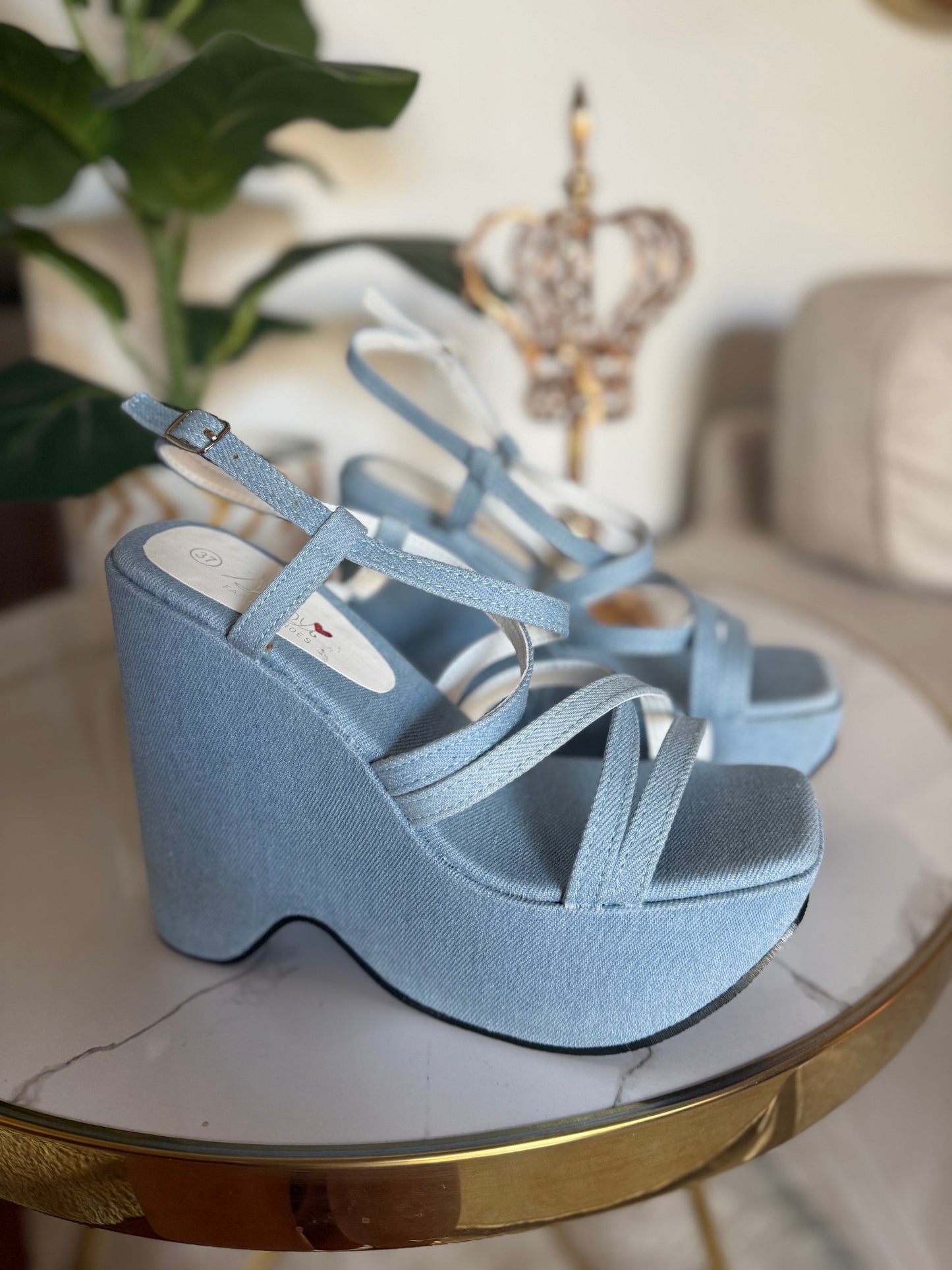 Sandalias de mujer - Celeste