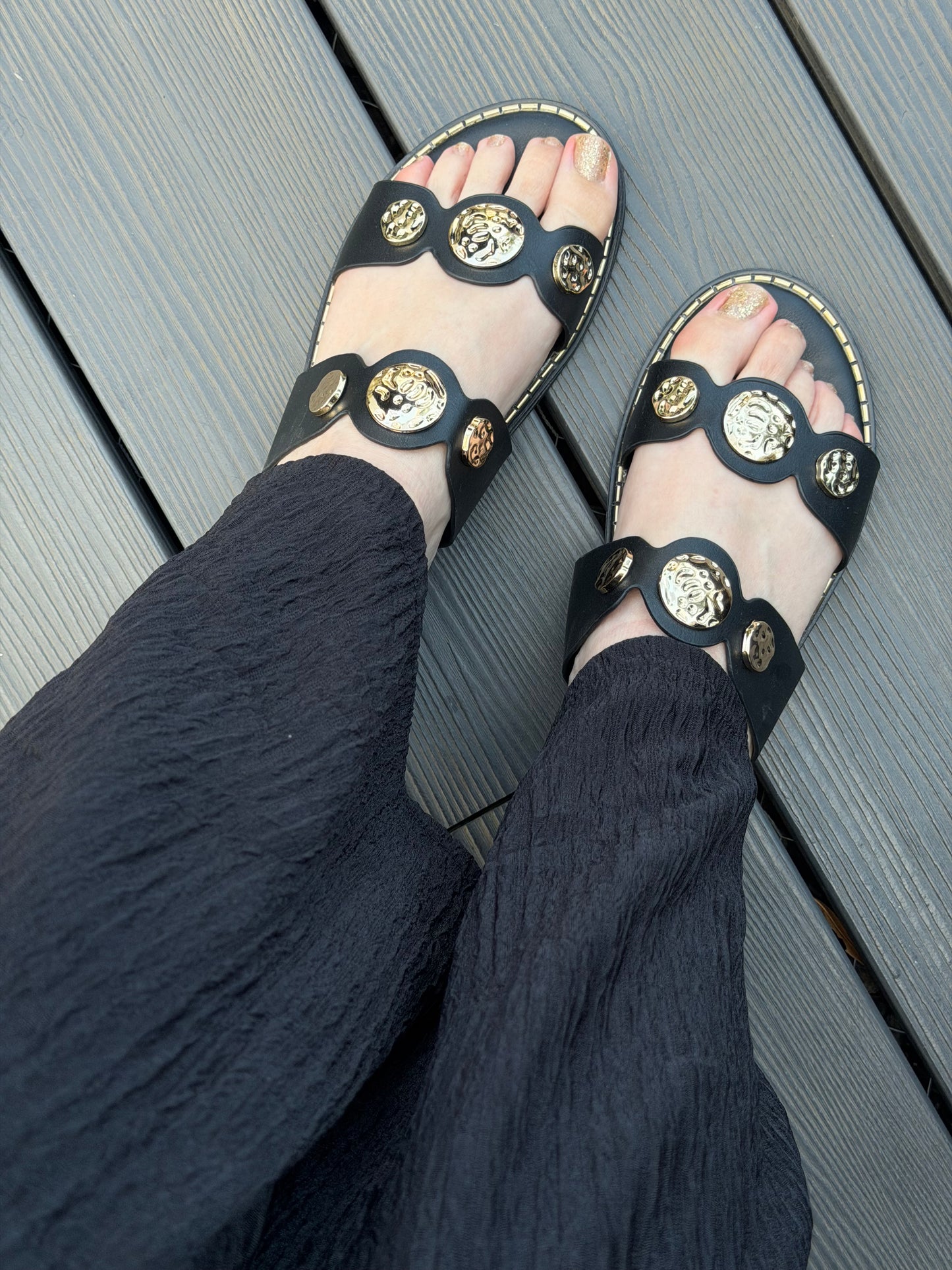 Sandalias G2521- Negro