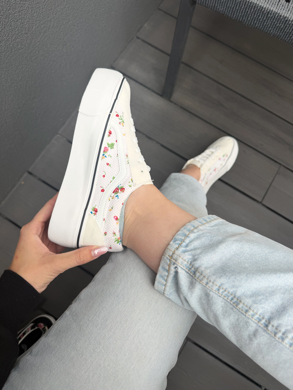 Zapatilla estilo Vans D09 - Blanca