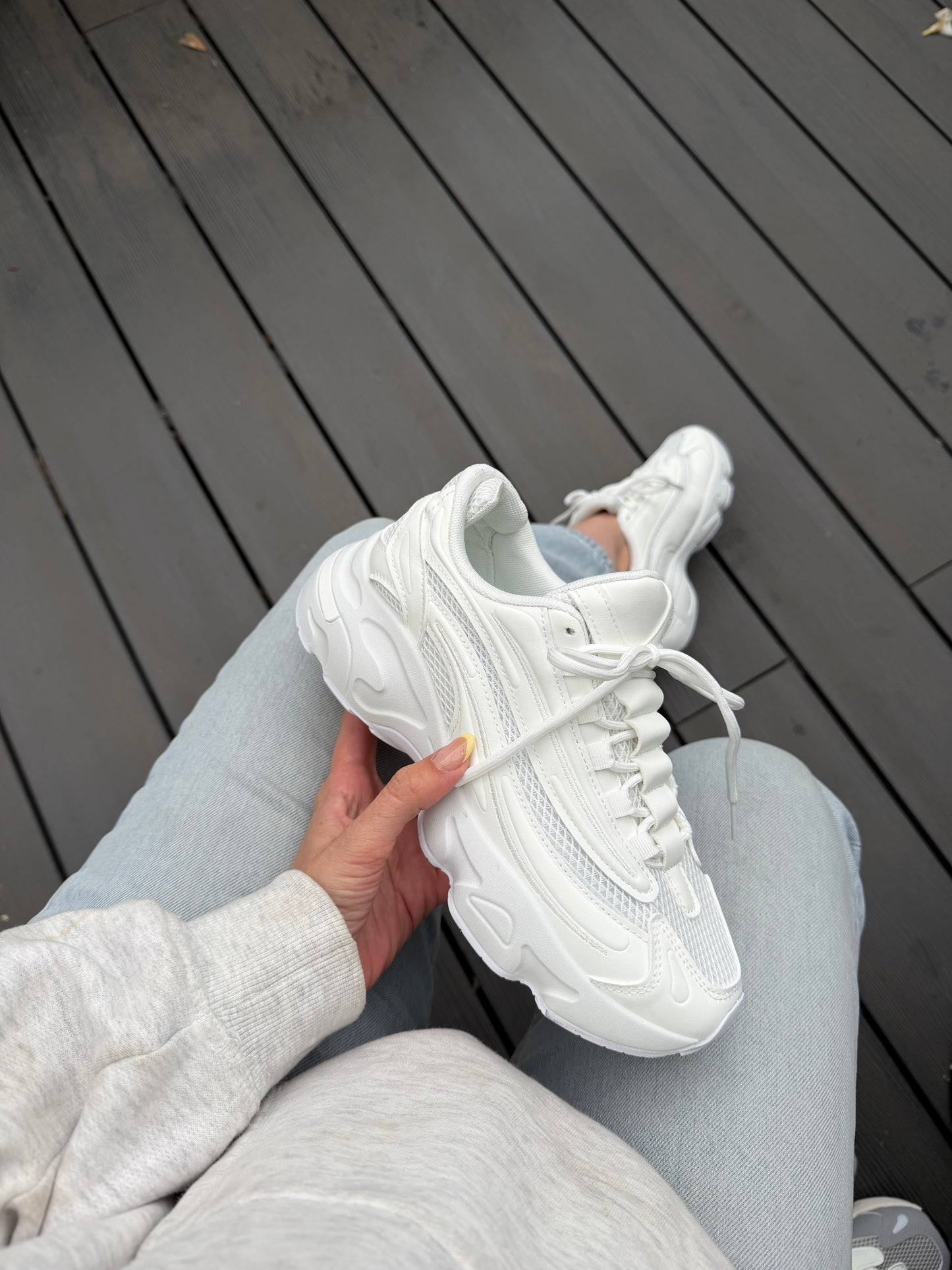 Zapatillas estilo New Balance GB675 - Blanca