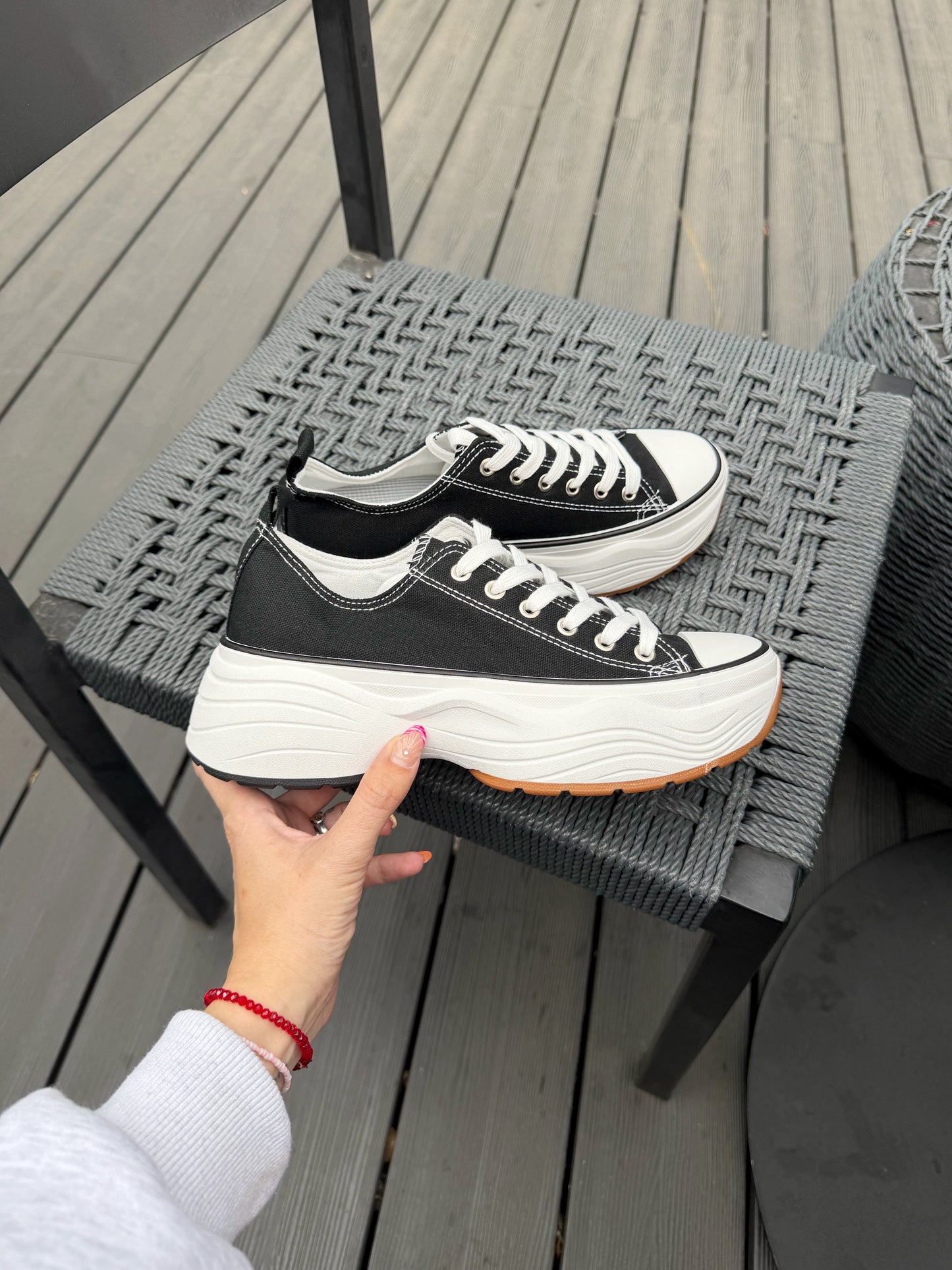 Zapatillas estilo converse PG5217- Negro