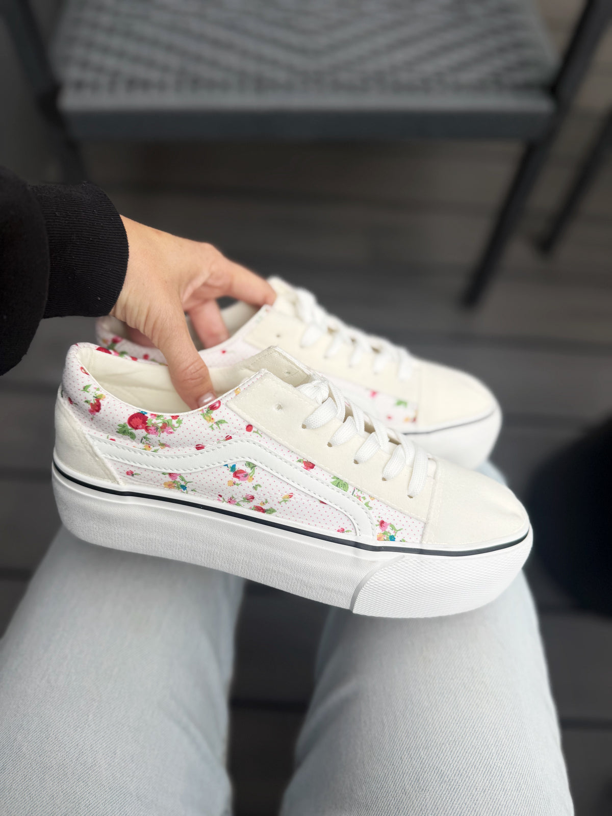 Zapatilla estilo Vans D09 - Blanca