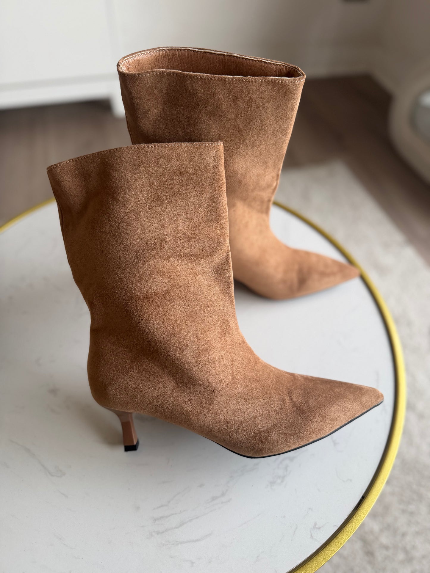 Botas T46 baby taco - Camel