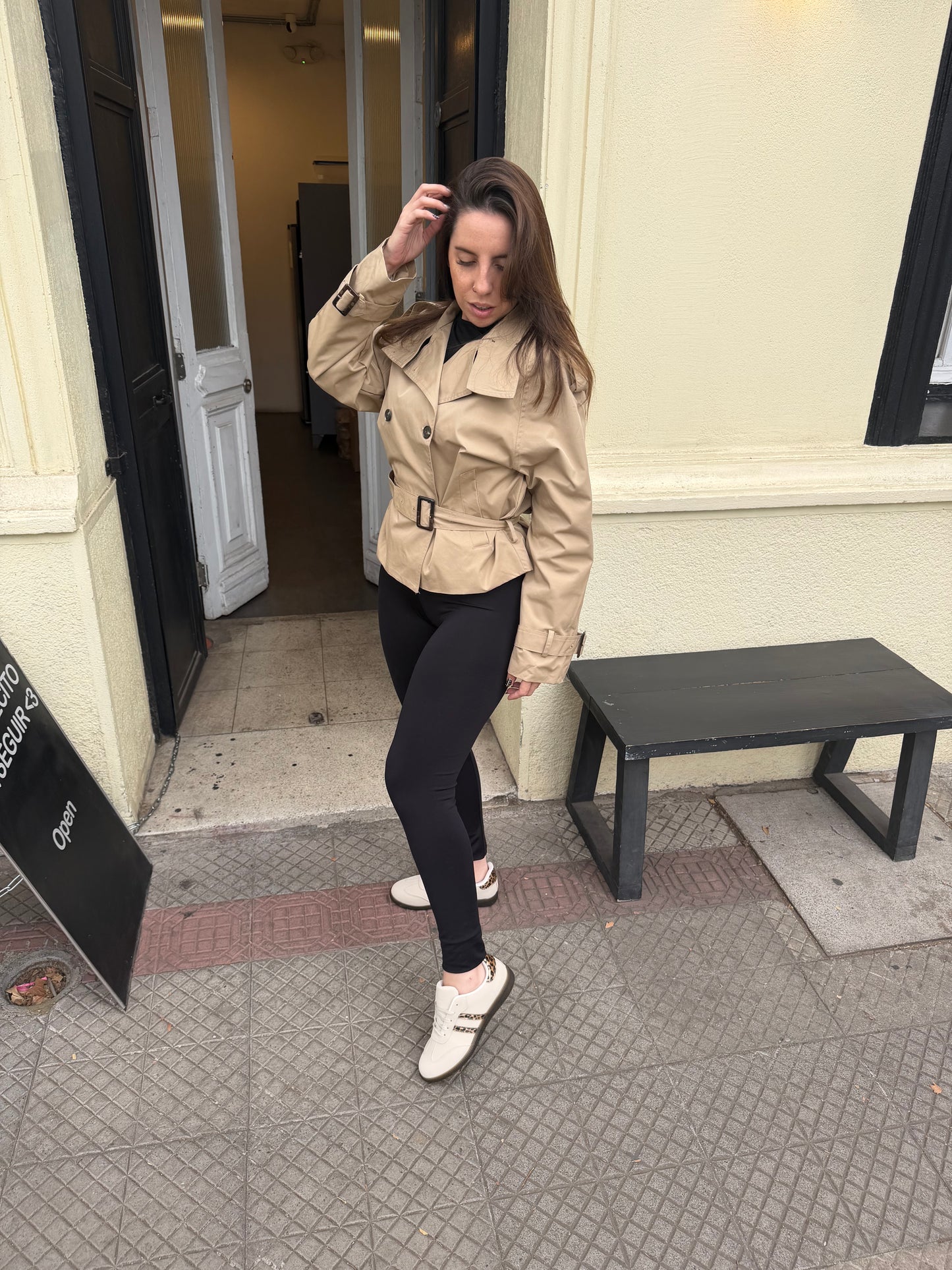 Zapatillas estilo Samba Beige