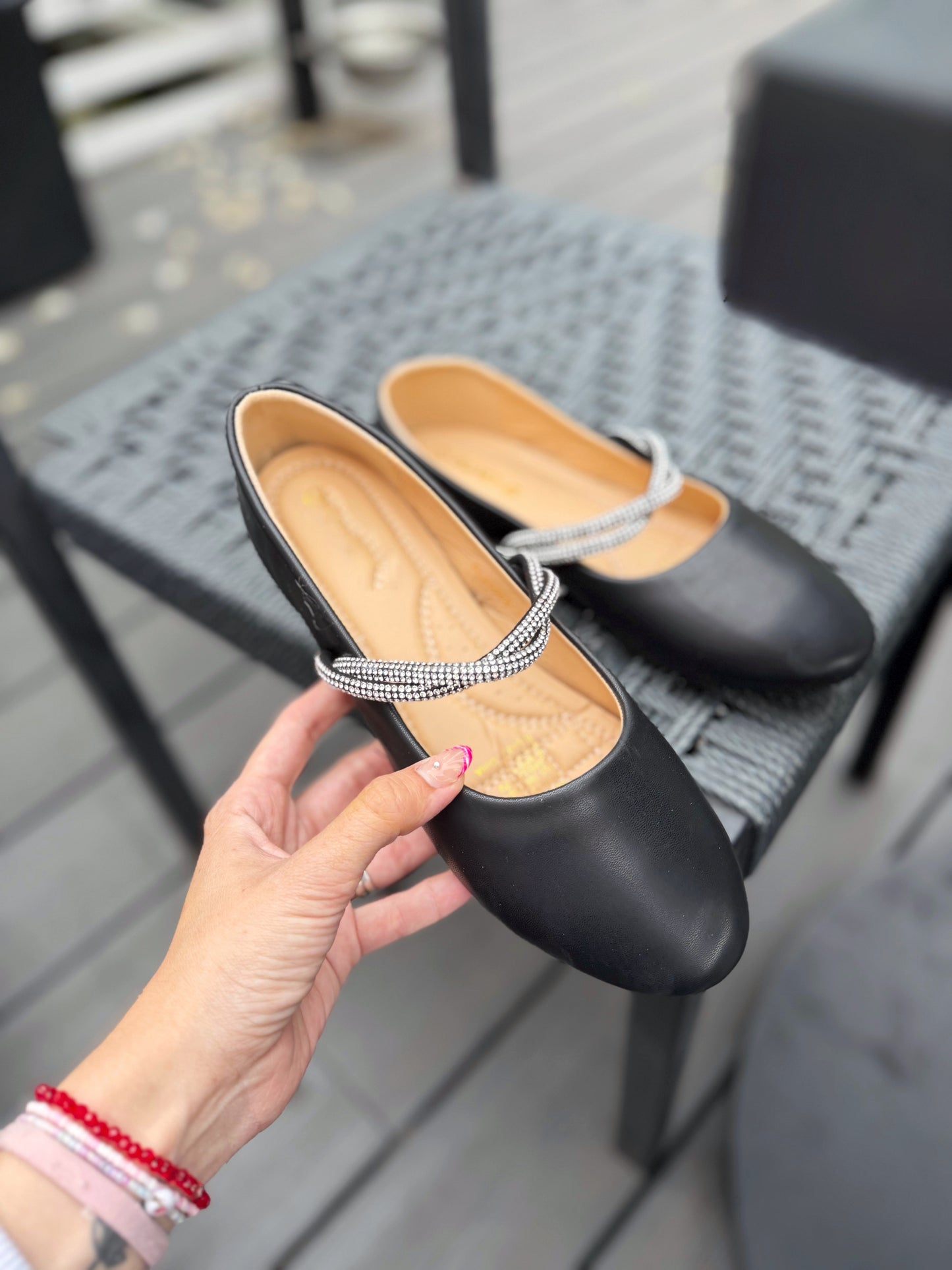 BALLERINAS brillo - Negra