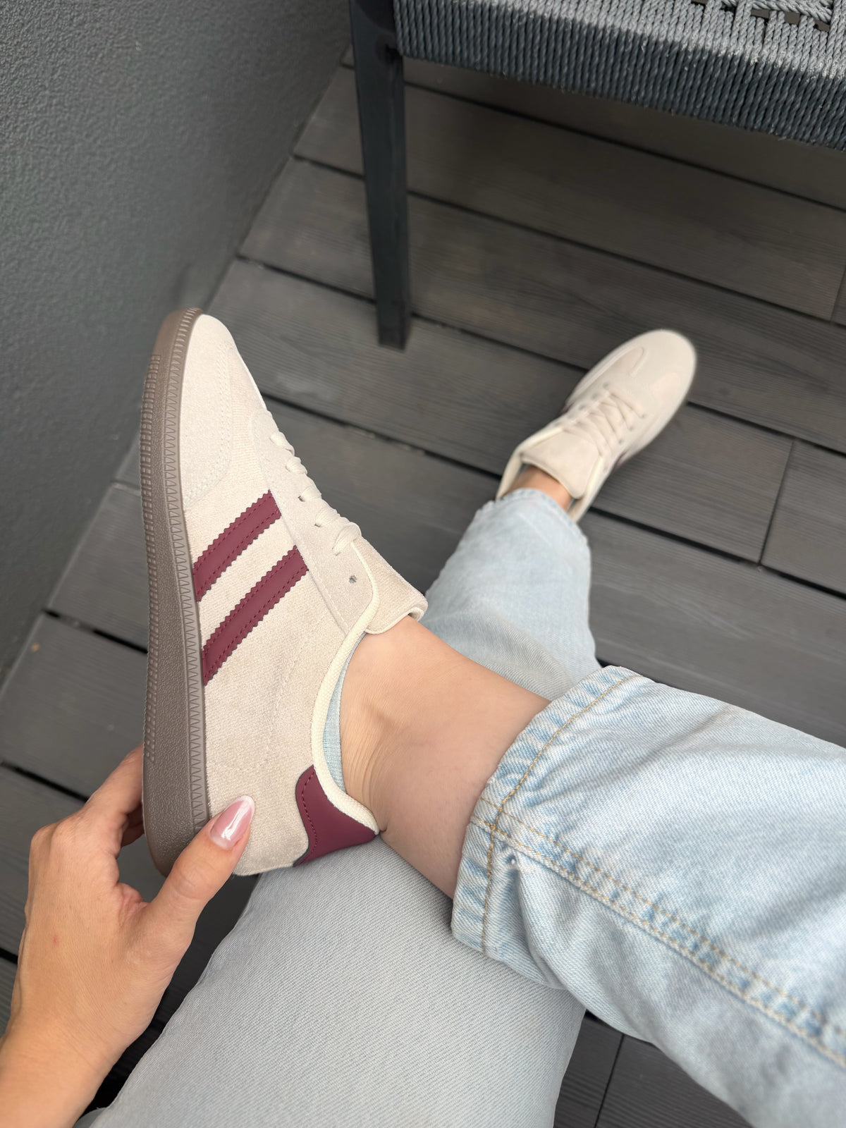 Zapatilla estilo samba GB692 - Beige