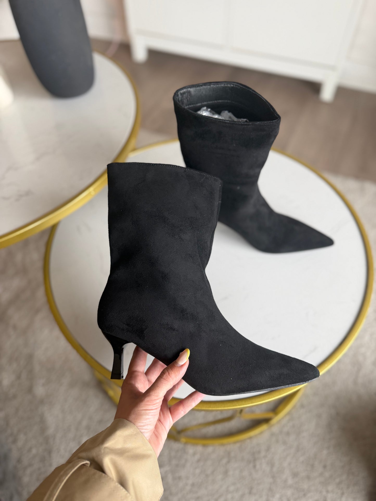 Botas T46 baby taco - Negra