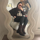 Botas tachas - chocolate