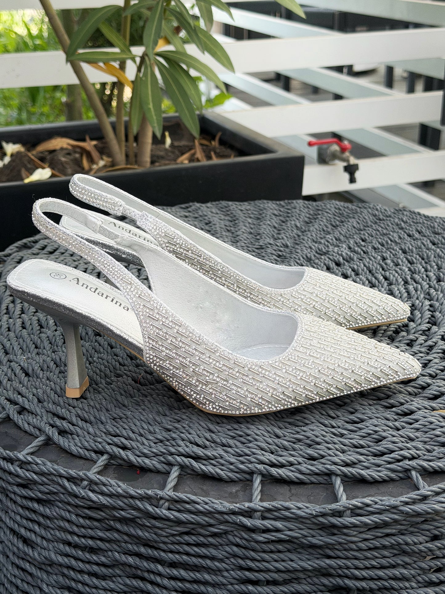 Puntillas brillo SLO28 - PLATEADO