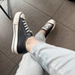 Converse cuero negra -BD23