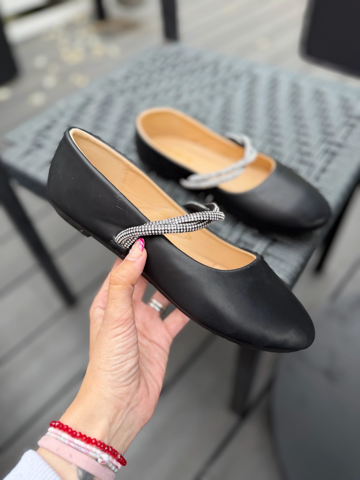 BALLERINAS brillo - Negra