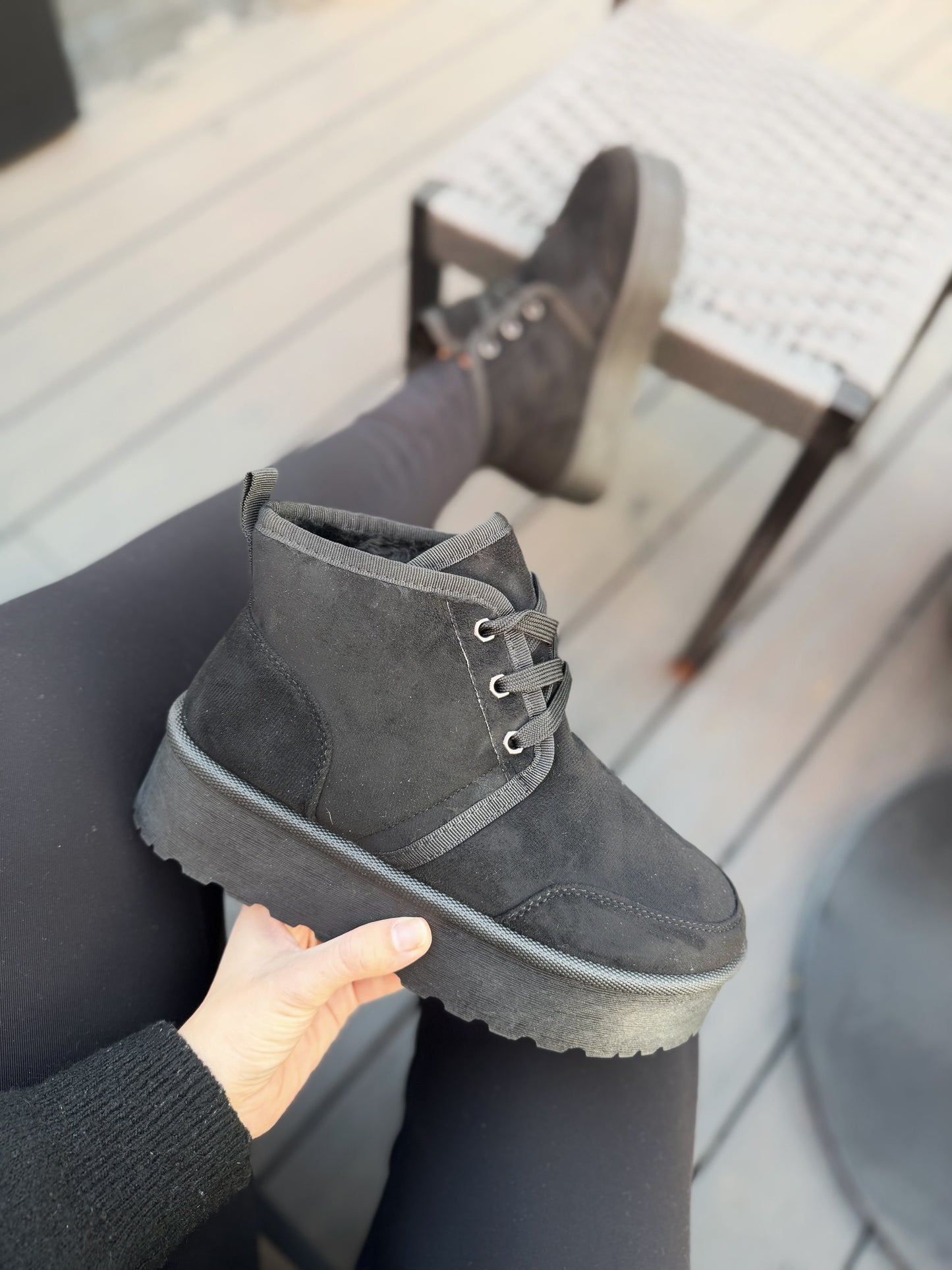 Botas estilo pantu V38 - Negra