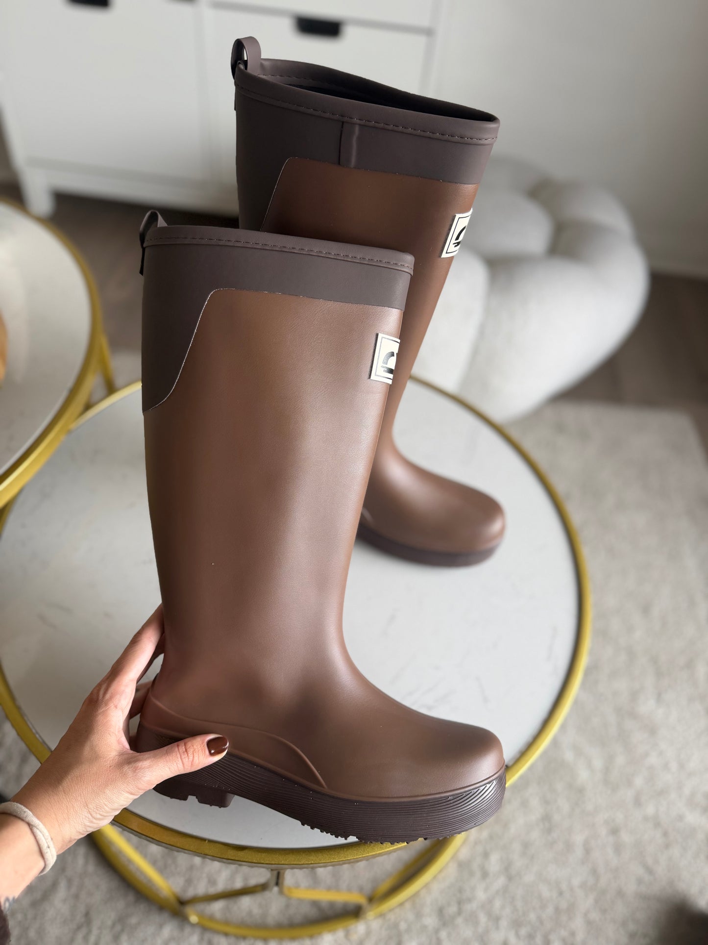 Botas de agua largas - chocolate