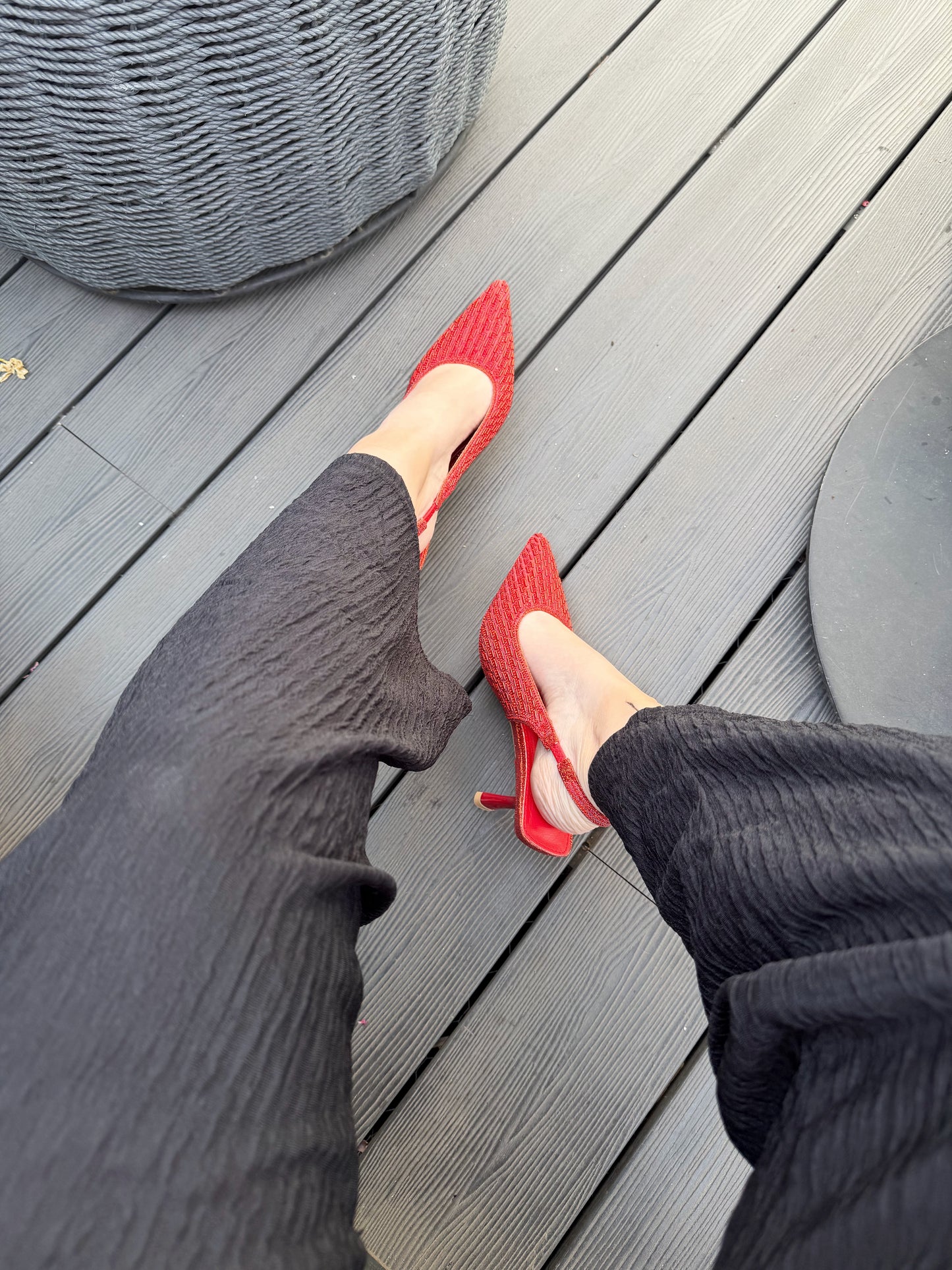 Puntillas brillo SLO28- Roja