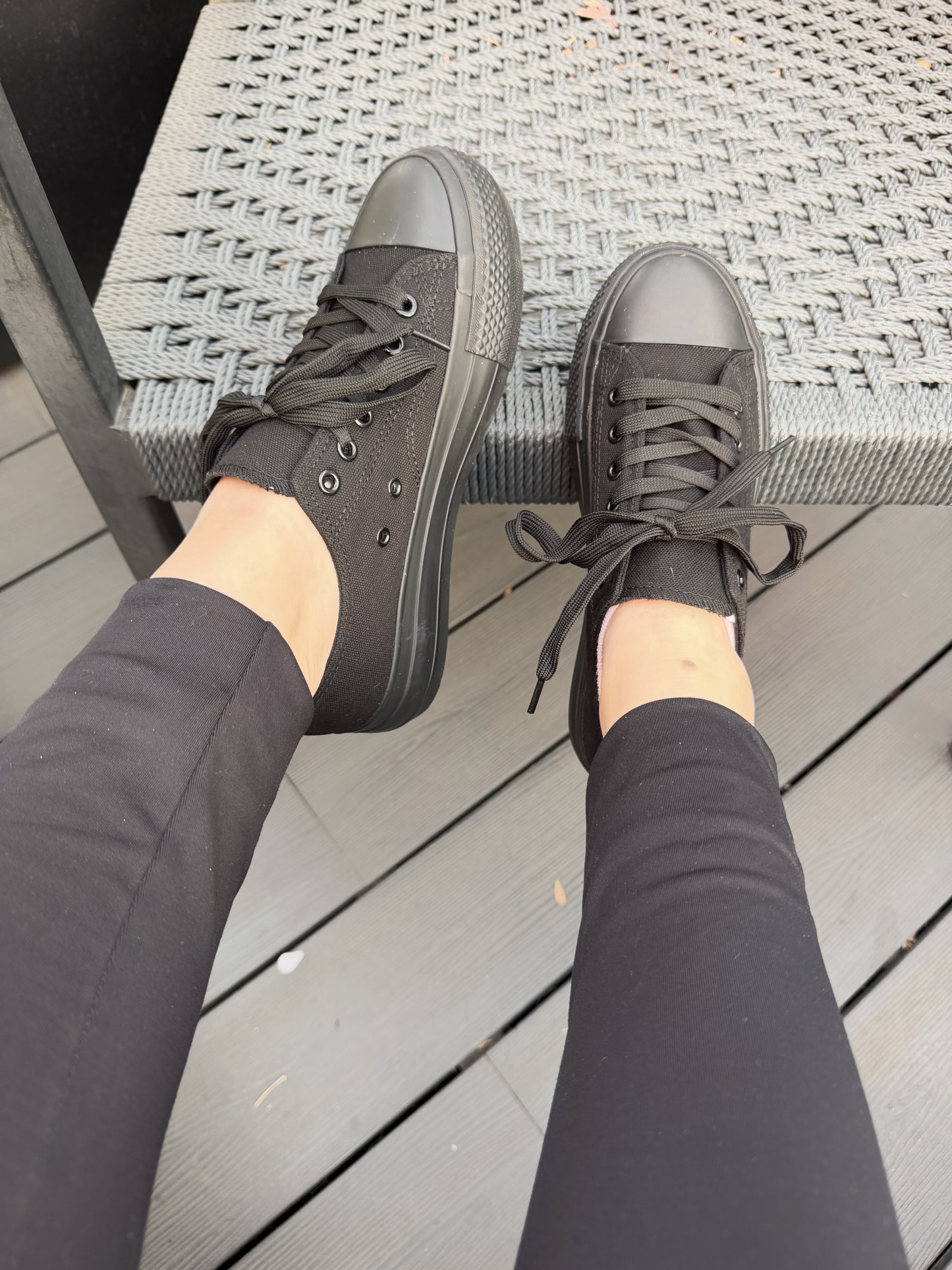 Zapatillas Lona all black - 2J04-1a