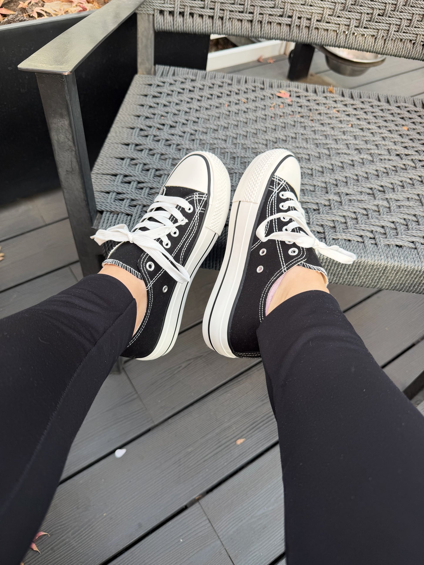 Zapatillas Lona negra - 2J04-1