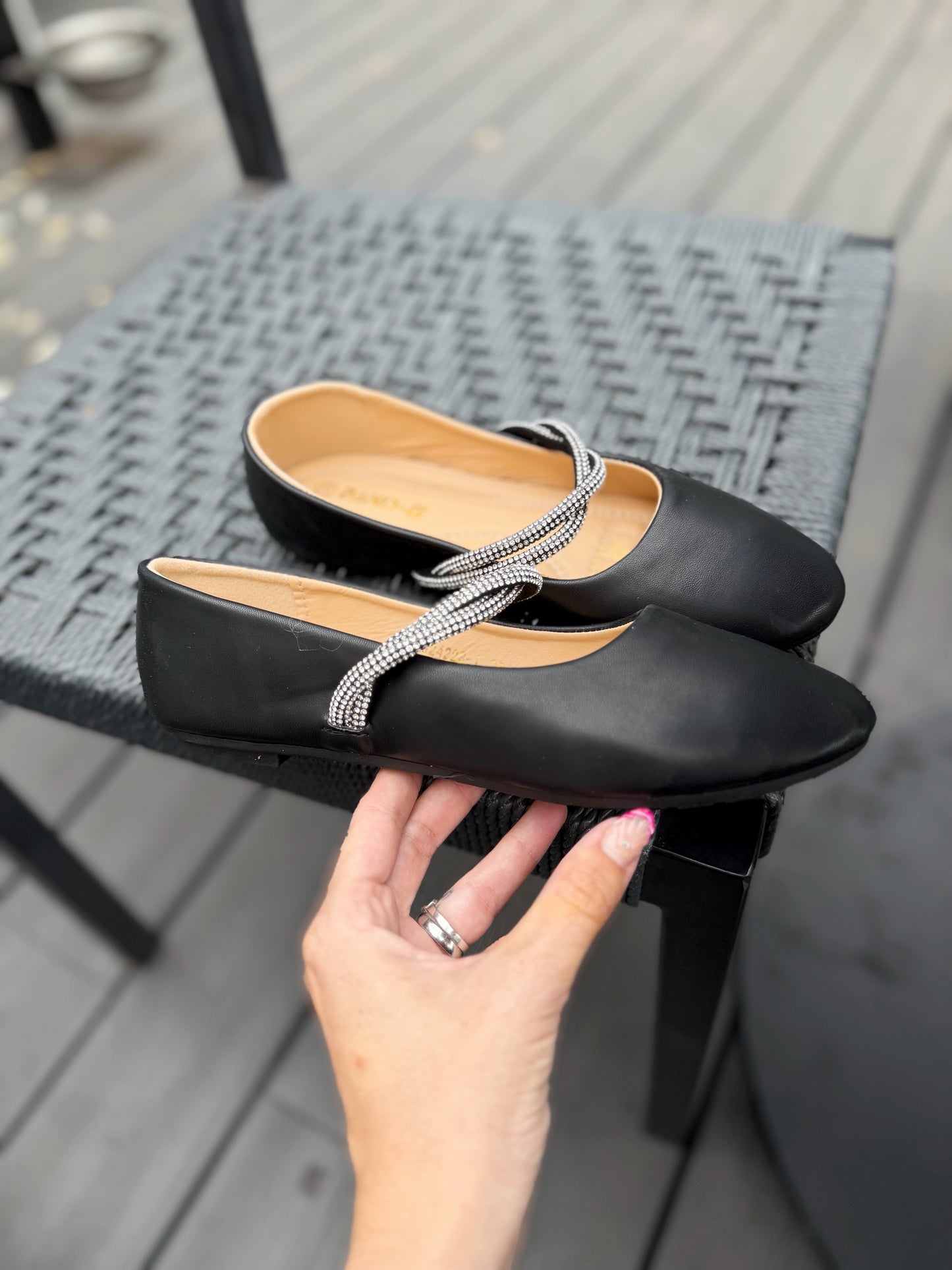 BALLERINAS brillo - Negra