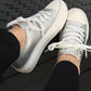 Zapatillas ecocuero Plateada - 3J11-16