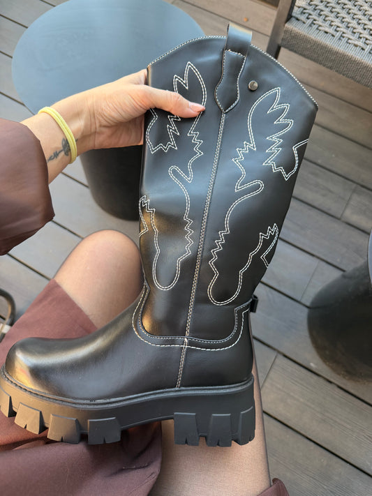 Botas texanas 24-21 Negro