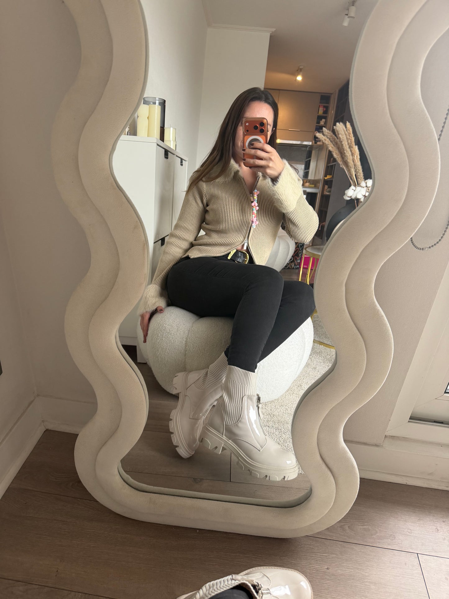 Botines beige