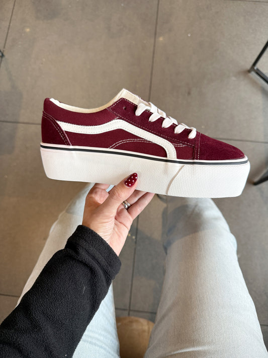 Estilo vans burdeo - D07