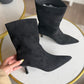Botas T46 baby taco - Negra