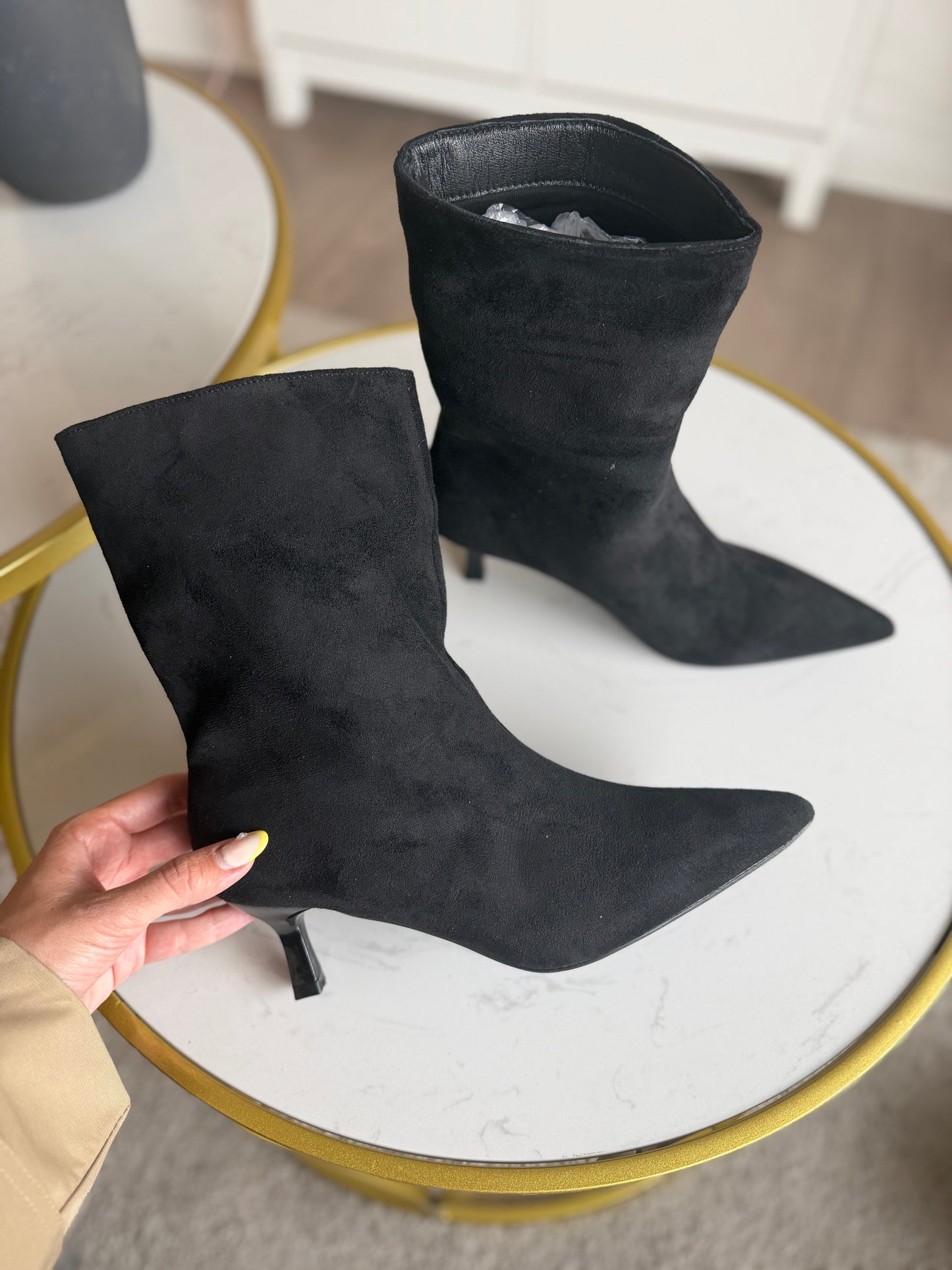 Botas T46 baby taco - Negra
