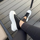 Zapatilla estilo converse 3F02 - Negra